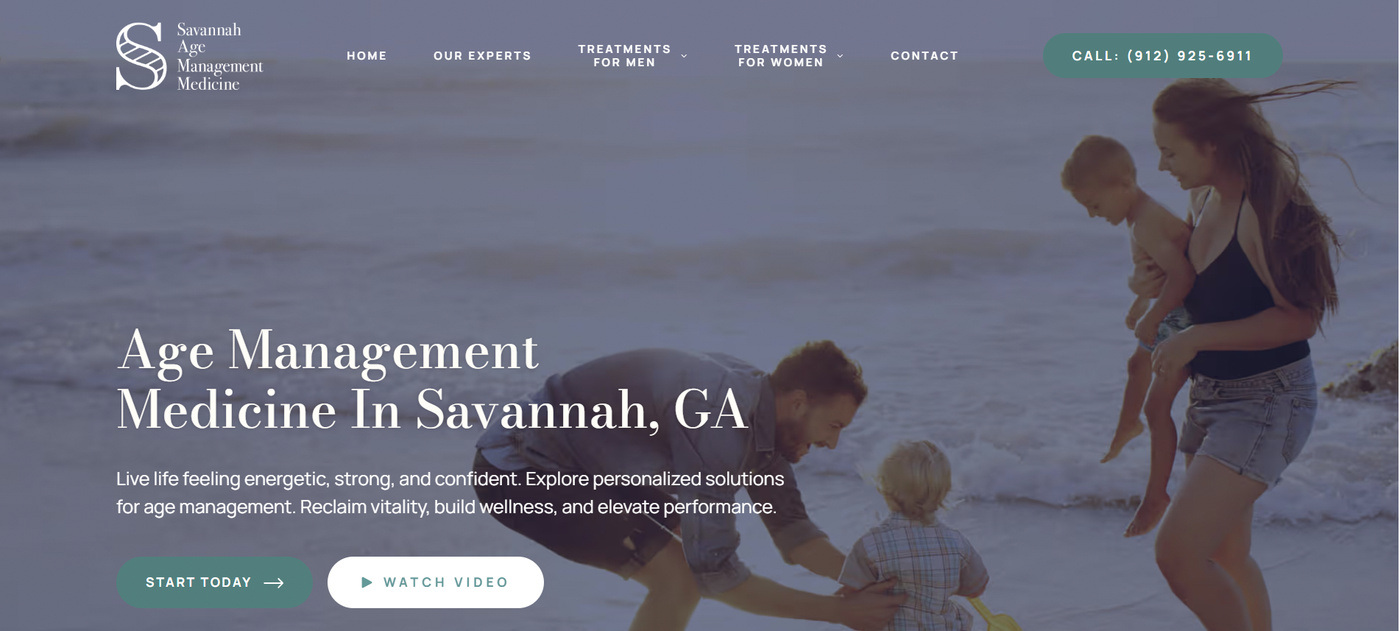 Age Management Medicine Savannah live site