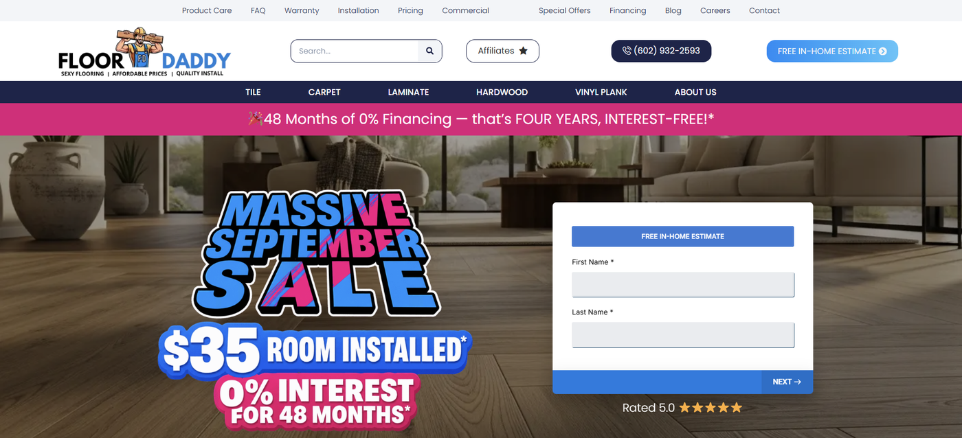 Floor Daddy live site