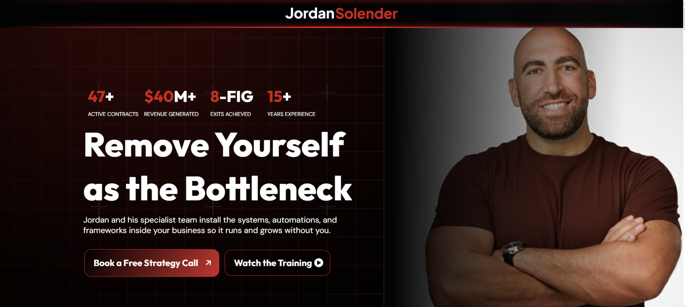 Jordan Solender Coaching live site
