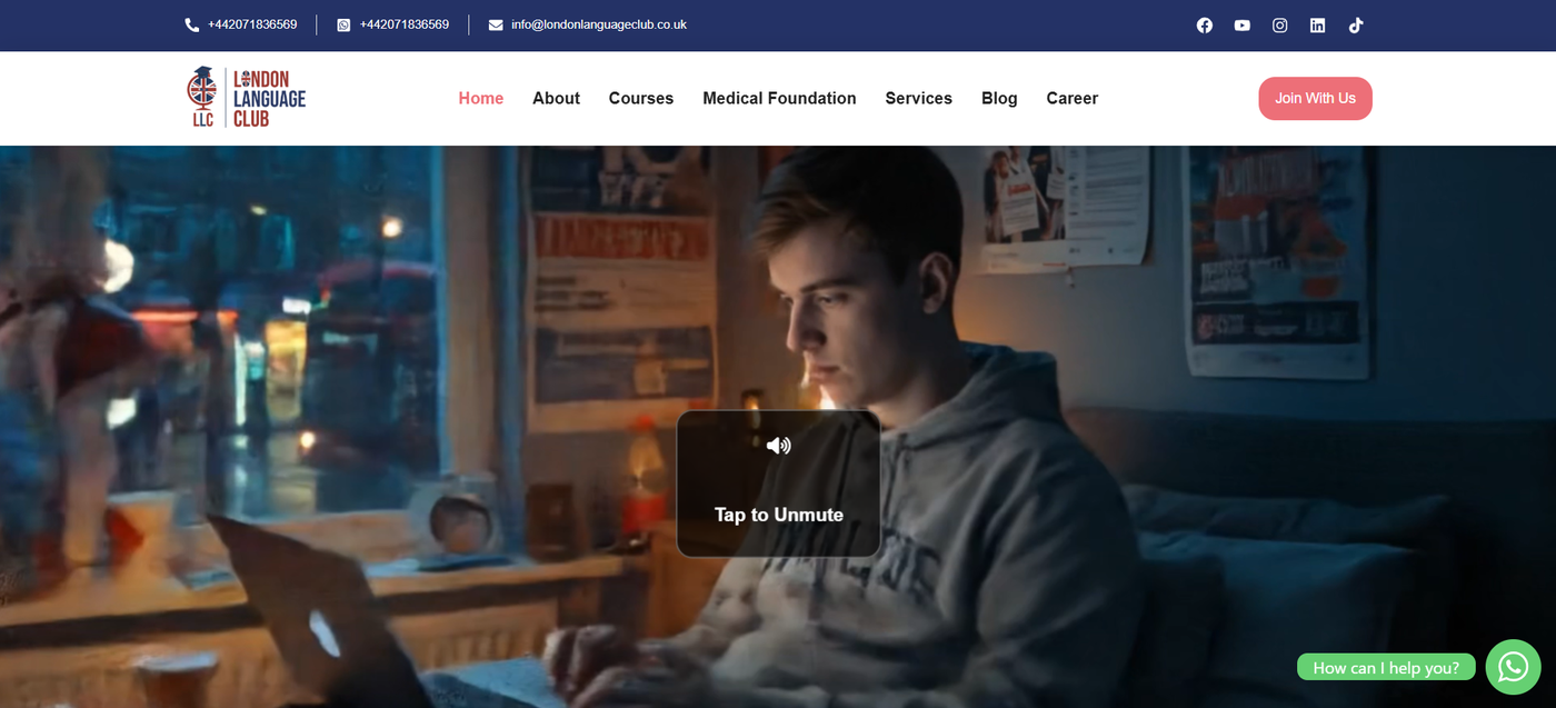 London Language Club live site