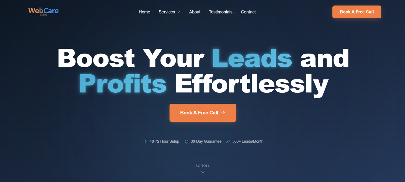 WebCare Digital live site